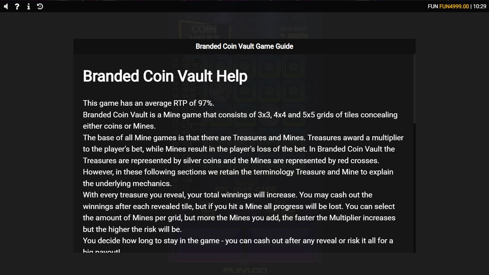 Руководство по игре Branded Coin Vault